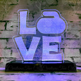 LOVE Curling Stone LED Acrylic Sign, LED Lamp, Curling Gift