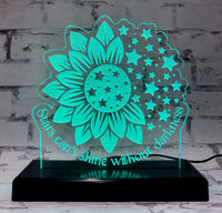 Sunflower LED Acrylic Sign, LED Lamp