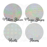 Transparent Holographic Overlay, Holographic Sticker Overlay, Self Adhesive Holographic Overlay (6 Sheets)