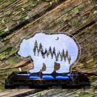 Mountain Bear LED Acrylic Sign, LED Lamp