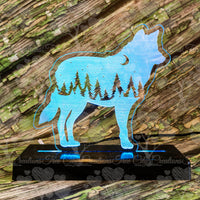 Mountain Wolf, LED Acrylic Sign, LED Lamp