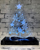 Christmas Tree Edge Lit Sign, LED Acrylic, LED Lamp